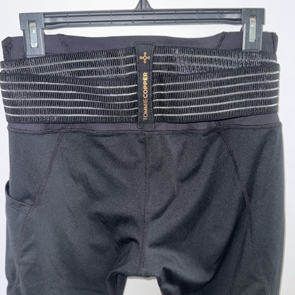 Tommie Copper Black Lower Back Support Leggings with Adjustable Straps Size L - Picture 6 of 12